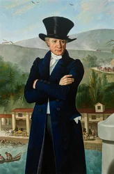 Speditøren Paolo Preinitsch (Rosegg 1762 - 1840 Trieste) i havnen i Trieste