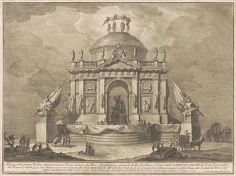 Prima Macchina for Chinea av 1773: Fredens tempel, 1773.