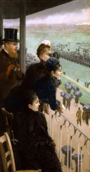Veddeløpsbane ved Bois de Boulogne (pastell på papir)