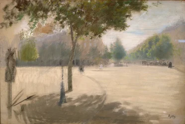 Sunny square (olje på lerret)