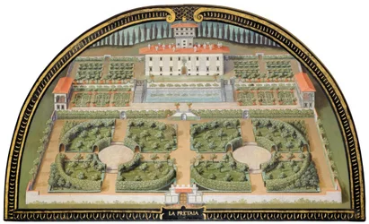Villa Medicea La Petraia (middelaldersk kjerne, sete for Brunelleschi-familien; 1575–89 for Ferdinando I