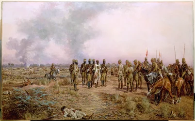 Etter slaget ved Atbara, 8. april 1898 (olje på lerret)