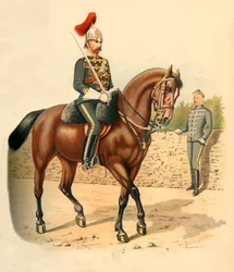 Det sjette regimentet av kavalerihusarer, Canada, 1890.