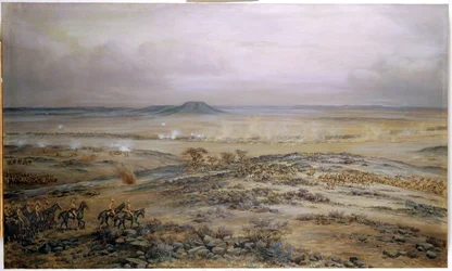 Angrepet på Cronjes styrke ved Vedute Drift nær Paardeberg, 1900