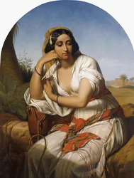 En beduinsk kvinne, 1848