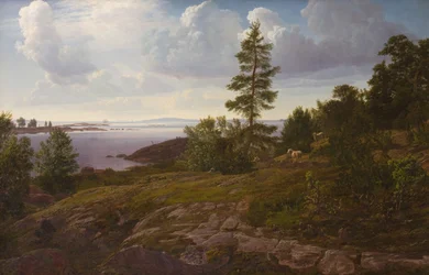 Utsikt over skjærgården ved Elleholm i Blekinge
