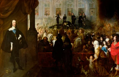 Henrettelsen av Karl I (1600-49) i Whitehall, 30. januar 1649