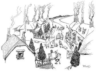 En landsby, den muntreste i verden, 1906
