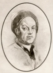 William Hogarth, from Living Biographies of Great Painters   1407743   no       norwegian Successfully Translated  Original: Sketch of a woman, stooped and praying Translat: Sketch of a woman, stooped and praying 1335009 no norwegian Successfully Translate