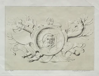 Samling av litografiske essays: A Trophy, ca. 1816.