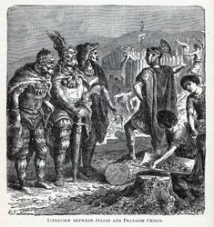 Intervju mellom Julian og Frankish Chiefs, 1882