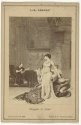 Fotoreproduksjon av maleriet Cléopatre & César av Jean-Léon Gérôme