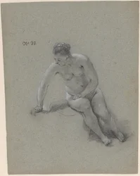 Sittende kvinne