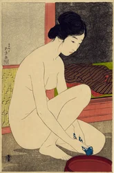 Kvinne etter badet, 1915