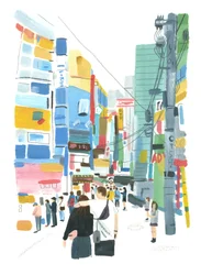 Akihabara, 2015 (olje på papir)