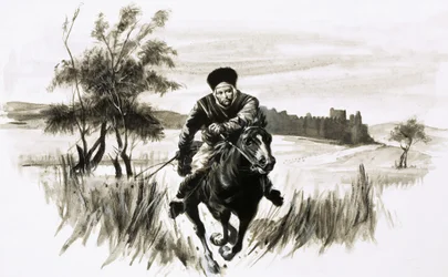 Broder John på en brennende mongolsk hest