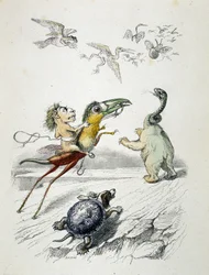 The Chase (fabelaktig dyreløp) av Grandville