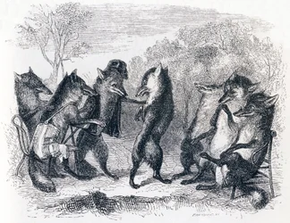Reven med den avskårne halen (Le renard ayant la queue coupée) - Fabler av La Fontaine
