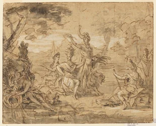 Design for et billedvev: Allegory of Africa