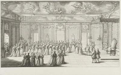 Publikumskammeret under mottakelsen av bruden på Dresden slott 2. september 1719