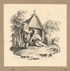 Two Figures in Front of Structure with Cross   1244852   no       norwegian Successfully Translated  Original: Paul Smith Palmer, 18351838. Translat: Paul Smith Palmer, 18351838. 1181516 no norwegian Successfully Translated Original: David with the Head of