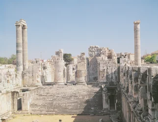 Den store trappen til Apollon-tempelet, ca. 336 f.Kr