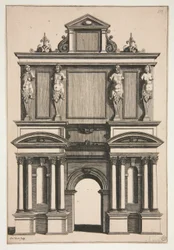 Design for en bue med fire termfigurer