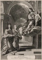 Ludvig XIIIIs løfte (Ludvig XIII og hans hustru Anna av Østerrike betror den nye prinsen og kronen til Jomfruen)