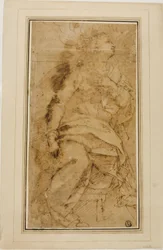 Drapert kvinnefigur