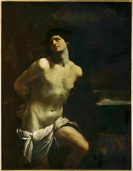Sankt Sebastian martyr i et landskap - Sankt Sebastian i et landskap ...