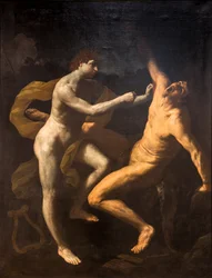 Apollon flår Marsyas, 1620–25 (olje på lerret)