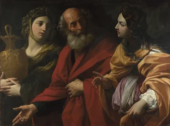 Lot og hans døtre forlot Sodoma, ca. 1615