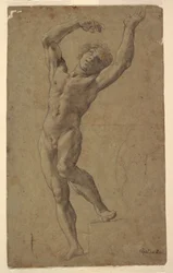 Studie for St. Sebastian, Pomarici Santomasi-museet, Puglia, Italia
