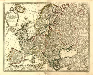 Kart over Europa. LOK 97683588