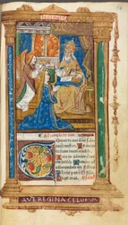 Trykt tidebok (romersk bruk): fol. 45r, Jomfruens kroning