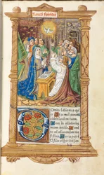 Trykt tidebok (bruk av Roma): fol. 58r, pinse