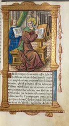 Trykt Timebok Bruk av Roma: fol. 19r, St. Matteus, 1510.