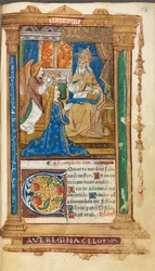 Trykt tidebok etter romersk bruk: fol. 45r, Jomfruens kroning, 1510.