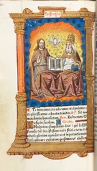 Trykt Timebok Bruk av Roma: fol. 94v, Treenigheten, 1510.