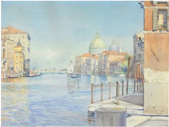 Canal Grande, Venezia, med Santa Maria della Salute