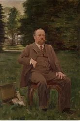 Fernand Scribe i hagen sin