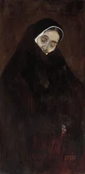 Gammel kvinne, 1909