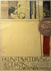 Plakat for den I. utstillingen i Secessionen (sensurert)