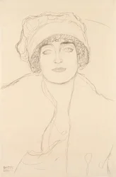 Portrett i hatt, 1917-118