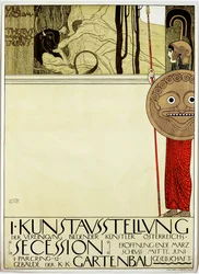Plakat for den første kunstutstillingen til kunstbevegelsen «Secession»