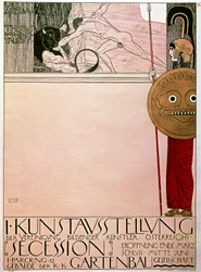 Plakat for den første utstillingen til Secessionen (Thesevs og Minotauros)