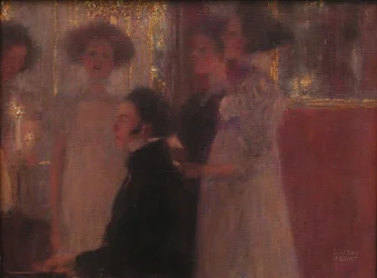 Schubert ved piano Sketch, 1896.