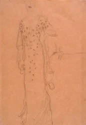 Studie for portrett av Adele Bloch-Bauer I