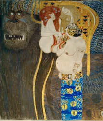 Detalj av «Beethoven-frisen»