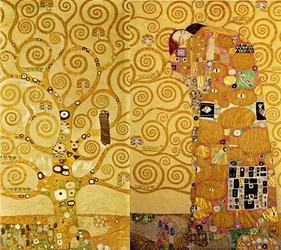 Stoclet-frisen, detalj: Livets tre, ca. 1905–09 (tempera på papp)